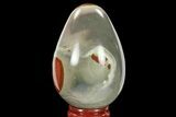 Polished Polychrome Jasper Egg - Madagascar #134576-1